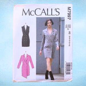 NEW McCalls M7997 90s Dress Vest Look Sewing Pattern UNOPENED